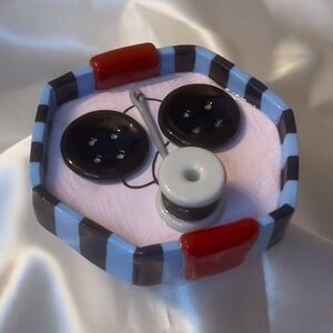 Coraline Inspired Trinket Dish - Button Eye Gift Box - Handmade